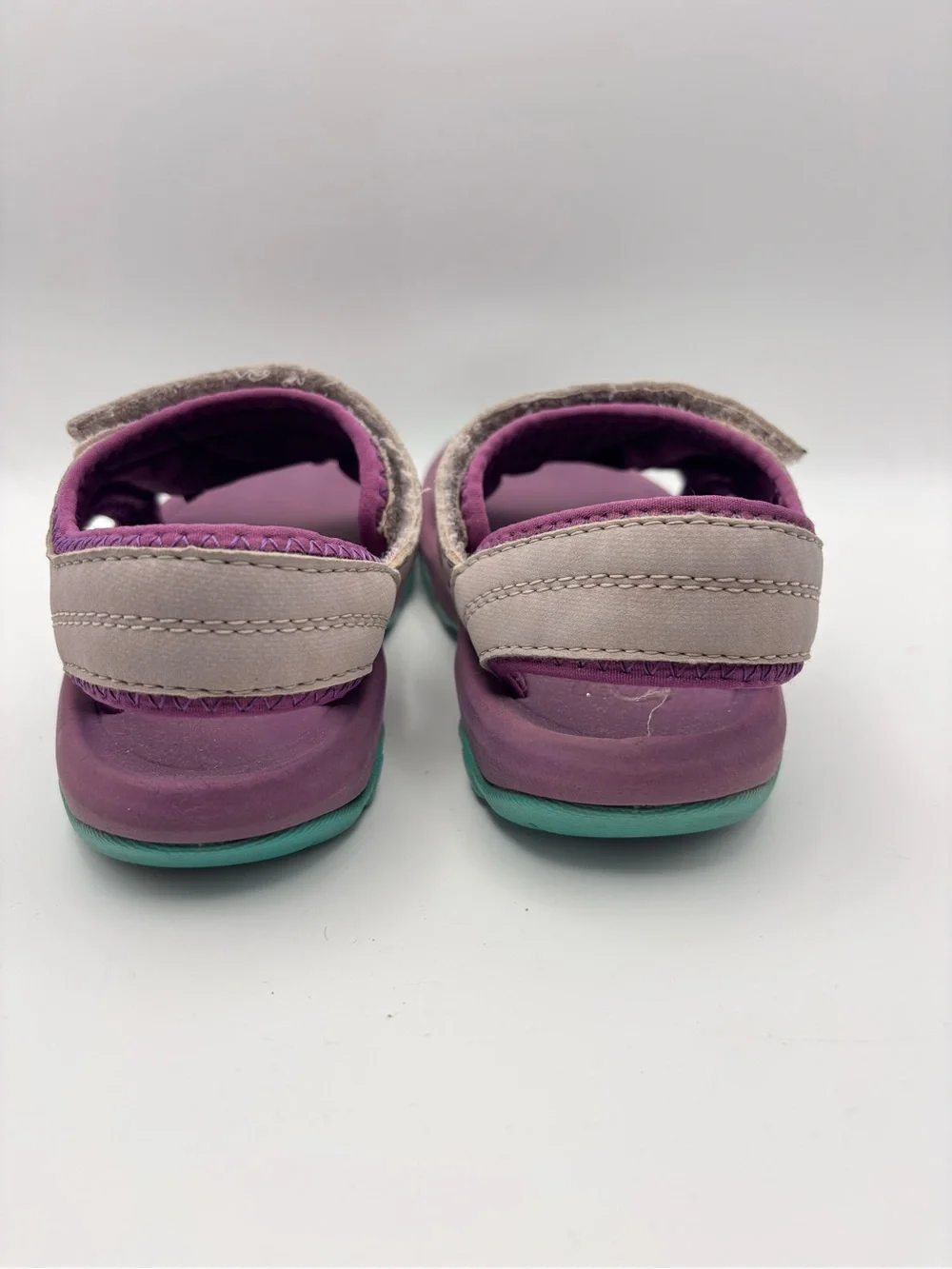 Teva Kids Purple and Cream Sport Sandals with Teal Accent